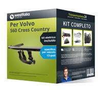 Pacco Gancio traino estr. per Volvo S60 Cross Country 15- e un e-kit sp. a 13 p.