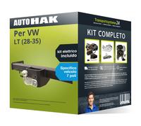 Pacco Gancio traino fisso Auto Hak per VW LT 95- & e-kit spec. a 7 poli NUOVO