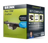 Pacco Gancio traino fisso Brink per VW Crafter 06- & e-kit spec. a 7 poli set
