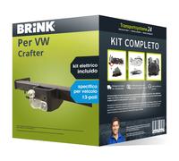 Pacco Gancio traino fisso Brink per VW Crafter 06- e un e-kit sp. a 13 poli Top