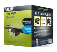 Pacco Gancio traino fisso Oris per VW Crafter 06- & e-kit spec. a 7 poli NUOVO