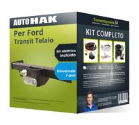 Pacco Gancio traino fisso per Ford Transit Telaio 06- e un e-kit u. a 7 poli kit