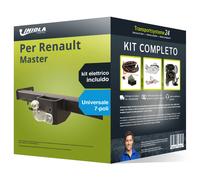 Pacco Gancio traino fisso per Renault Master 97- & e-kit uni a 7 poli NUOVO