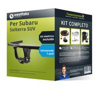 Pacco Gancio traino fisso per Subaru Solterra SUV 22- e un e-kit u. a 7 poli kit