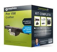 Pacco Gancio traino fisso per VW Crafter 06- & e-kit specifico a 13 poli NUOVO