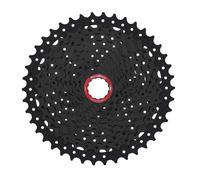 Pacco Pignoni In Alluminio 7075 11V Sunrace 10-42T Nero-Rosso