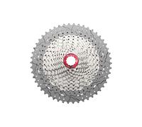 Pacco Pignoni In Alluminio 7075 12V Sunrace 11-51T Argento-Rosso No MicroSpline