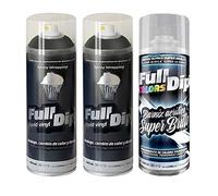 Pacco risparmio 2+1 vernice removibile Full Dip NERO METALLIZZATO LUCIDO