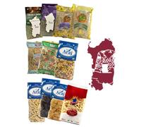 Pacco Scorta 11 Conf. Assortite di Pasta e Fregola Sarda da 500 gr. Assortimento