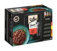 Pacco scorta: Sheba Variazioni Buste 144 x 85 g Alimento umido per gatti - Collezione in Salsa Ricca composizione