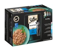Pacco scorta: Sheba Variazioni Buste 144 x 85 g Alimento umido per gatti - Selezione in Salsa Variazioni di Pesce