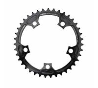Pacco strada 5 bracci d.110 per corona Syrius 36 denti interno nero in alluminio