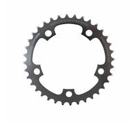 Pacco strada 5 bracci d.110 per Zephyr 36 denti interno argento in alluminio 707