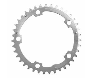 Pacco strada 5 bracci d.130 stronglight 39 denti triplo mezzo argento alluminio