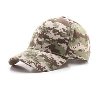 PACDE Cappello da baseball mimetico tattico militare con cinturino regolabile per donne e uomini leggero traspirante per caccia all'aperto cappello da ciclismo, DM03Digital verde, Taglia unica