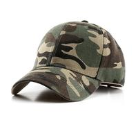 PACDE Cappello da baseball mimetico tattico militare con cinturino regolabile per donne e uomini leggero traspirante per caccia all'aperto cappello da ciclismo, DM03Camouflage verde, Taglia unica