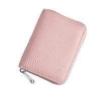 PACDE Portamonete da donna in vera pelle con blocco RFID, grande capacità, con 11 scomparti per carte, scomparti per monete e contanti, 8 colori, rosa, Classico