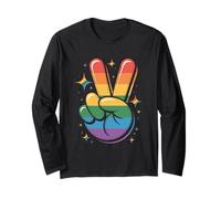 Pace, amore, accettazione e comprensione stile 02 Maglia a Manica