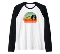 Pace Amore Acquario Regina Zodiaco Capelli Afro Compleanno Maglia con Maniche Raglan