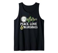 Pace, Amore & Bluegrass - Banjo Natura Viti Illustrazione Canotta