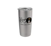 Pace Amore Cancro Regina Zodiaco Capelli Afro Compleanno Bicchiere termico in acciaio inox doppia parete