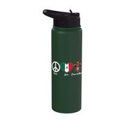 Pace, Amore, Cinco De Mayo Skull - Festa messicana Fiesta Stainless Steel Insulated Water Bottle