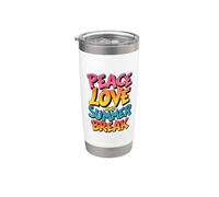 Pace Amore E Estate Break Vacanza Vacanza Adolescente Ragazzi Ragazze Bicchiere termico in acciaio inox doppia parete