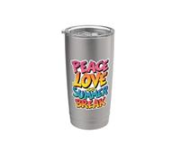 Pace Amore E Estate Break Vacanza Vacanza Adolescente Ragazzi Ragazze Bicchiere termico in acciaio inox doppia parete