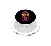 Pace, amore e gatti neri, arcobaleno boemo PopSockets PopGrip per MagSafe