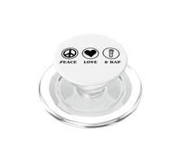 Pace Amore E Musica rap Semplice Icone Di Base PopSockets PopGrip per MagSafe