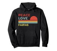 Pace Amore Fajitas Retro Vintage Felpa con Cappuccio