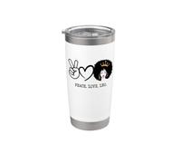 Pace Amore Leone Regina Zodiaco Capelli Afro Compleanno Bicchiere termico in acciaio inox doppia parete