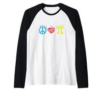 Pace Amore Matematica Maglia con Maniche Raglan