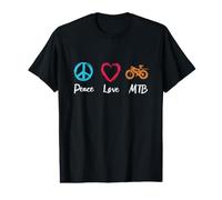 Pace Amore MTB Maglietta con Stampa Grafica Economica