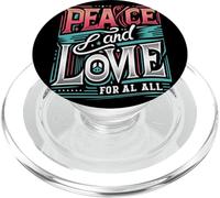 Pace & Amore Per Tutti Costruire Unità Amore Pace Brillare Luminoso PopSockets PopGrip per MagSafe