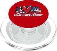 Pace Amore Resistere Bandiera Americana Protesta Politica PopSockets PopGrip per MagSafe