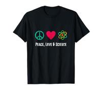 Pace, Amore, Scienza, Fisica, Studente, Insegnante, Regalo Maglietta