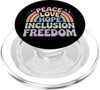 Pace Amore Speranza Inclusione Uguaglianza Speranza - Giustizia Sociale PopSockets PopGrip per MagSafe