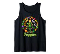 Pace, Amore & Veggies - Sano, Vegano, Animali, Vegetariano Canotta