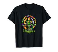 Pace, Amore & Veggies - Sano, Vegano, Animali, Vegetariano Maglietta