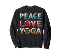 Pace Amore Yoga Divertimento Pace Estate Namaste Felpa