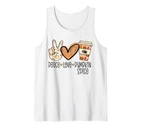 Pace Amore Zucca Spazio Latte Ringraziamento Autunno Autunno Canotta