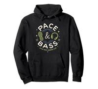 Pace And Bass Night Run Musica Runner Jogging Umorismo Felpa con Cappuccio