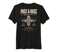 Pace And Bass Society Running Club Dopo Dark Beat Maglietta Premium