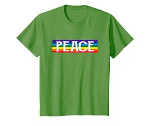 Pace Arcobaleno Bandiera Simbolo Segno Peace Love Raibow Maglietta