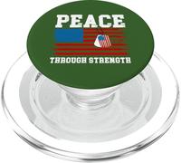 Pace attraverso la forza Abbigliamento militare patriottico PopSockets PopGrip per MagSafe