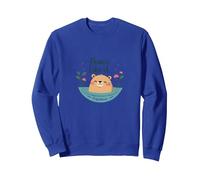 Pace Come Un Capibara: Simpatico Regalo per Gli Amanti dello Zen Felpa, Unisex per Adulti, Blu Reale, L
