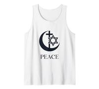 Pace | Croce a Mezzaluna Esagramma unità Interreligiosa Coesistere Canotta