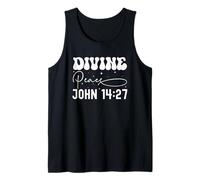 Pace Divina Giovanni 14:27 Design Retro Spirituale Canotta