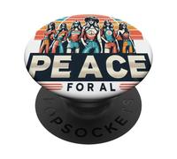 Pace E Amore Per Tutti Diffondere Pace & Rispetto Unità Libertà PopSockets PopGrip Adesivo